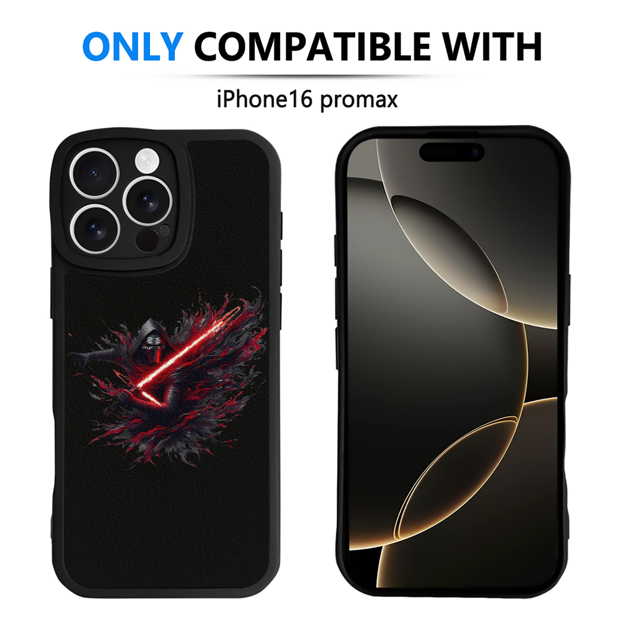 （画像用） スター・ウォーズ Star Wars 【iPhone 16シリーズ対応】シリコンスマホケース（レザー調） 材質：シリコン